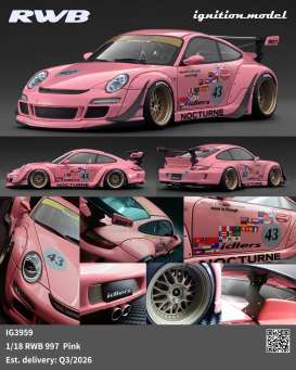 Porsche  - RWB 997 pink - 1:18 - Ignition - IG3959 - IG3959 | Toms Modelautos