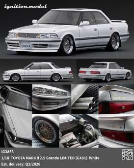 Toyota  - Mark II white - 1:18 - Ignition - IG3853 - IG3853 | Toms Modelautos