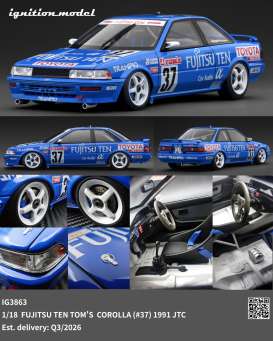 Toyota  - Corolla 1991 blue - 1:18 - Ignition - IG3863 - IG3863 | Toms Modelautos