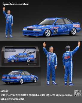 Toyota  - Corolla 1991 blue - 1:18 - Ignition - IG3862 - IG3862 | Toms Modelautos