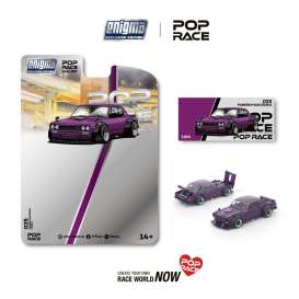 Nissan  - Hakosuka purple - 1:64 - Pop Race Limited - PRE025 - PRE025 | Toms Modelautos