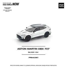 Aston Martin  - DBX 707 silver - 1:64 - Pop Race Limited - PR640367 - PR640367 | Toms Modelautos