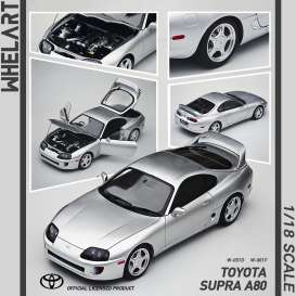 Toyota  - Supra A80 silver - 1:18 - Whelart - W-001D - W-001D | Toms Modelautos