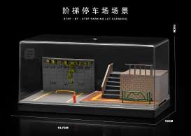 diorama Accessoires - Parking lot 06 various - 1:64 - Black Box Diorama - SCJ-82006 - SCJ-82006 | Toms Modelautos