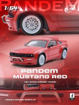 Ford  - Mustang red - 1:64 - ModelModel - MM64-PM-001 - MM64-PM-001 | Toms Modelautos