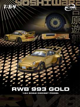 Porsche  - RWB 993 gold - 1:64 - ModelModel - MM64-RWB993-006 - MM64-RWB993-006 | Toms Modelautos