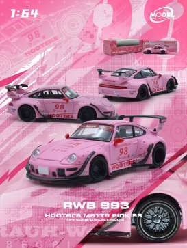 Porsche  - RWB 993 pink - 1:64 - ModelModel - MM64-RWB993-007 - MM64-RWB993-007 | Toms Modelautos