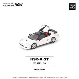 Honda  - NSX-R GT white - 1:64 - Pop Race Limited - PR640407 - PR640407 | Toms Modelautos