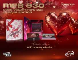 Porsche  - RWB 930 pink - 1:64 - ModelModel - MM64-RWB930-Valentin - MM64-RWB930-Valentine2 | Toms Modelautos