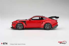Ford  - Mustang 2025 red - 1:18 - Top Speed - TS0674 - TS0674 | Toms Modelautos