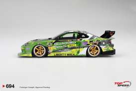 Nissan  - Silvia S15 2024 green - 1:18 - Top Speed - TS0694 - TS0694 | Toms Modelautos