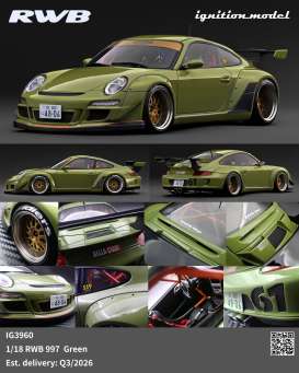 Porsche  - RWB 997 green - 1:18 - Ignition - IG3960 - IG3960 | Toms Modelautos