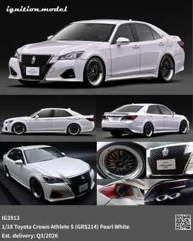 Toyota  - Crown  pearl white - 1:18 - Ignition - IG3913 - IG3913 | Toms Modelautos