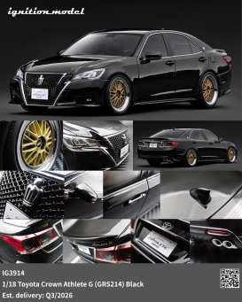 Toyota  - Crown  black - 1:18 - Ignition - IG3914 - IG3914 | Toms Modelautos