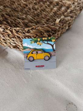 Accessoires Fiat - 500 1950 yellow - Bolidi - ENPN020 - BolidiENPN020 | Toms Modelautos