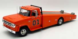 Dodge  - D-300 Ramp Truck 1970 red - 1:18 - Acme Diecast - 1801919 - acme1801919 | Toms Modelautos