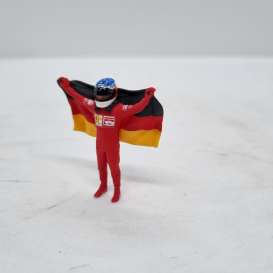 Figures diorama - Schumacher Ferrari with flag  - 1:18 - Cartrix - CTPL18071 - CTPL18071 | Toms Modelautos