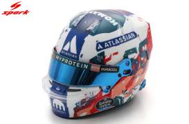Helmet  - Carlos Sainz 2025 blue/white/red - 1:5 - Spark - 5HF234 - spa5HF234 | Toms Modelautos