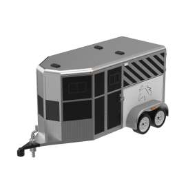Trailer  - black/silver - 1:64 - GreenLight - 48120B - gl48120B | Toms Modelautos