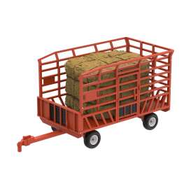 non  - Bale Throw Wagon orange - 1:64 - GreenLight - 48120D - gl48120D | Toms Modelautos