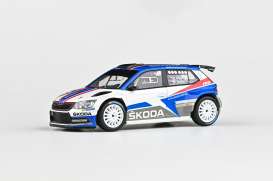 Skoda  - Fabia III R5 2015 white/blue/red - 1:43 - Abrex - 143XAB-605T5e - ab143XAB-605T5e | Toms Modelautos
