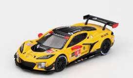 Chevrolet Corvette - Z06 2025 yellow/red - 1:64 - Mini GT - MGT01197-L - MGT01197L | Toms Modelautos