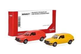 Volkswagen  - Golf II yellow/red - 1:87 - Herpa - H014281 - herpa014281 | Toms Modelautos