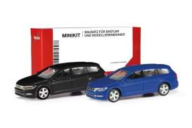 Volkswagen  - Passat black/blue - 1:87 - Herpa - H013772-003 - herpa013772-003 | Toms Modelautos