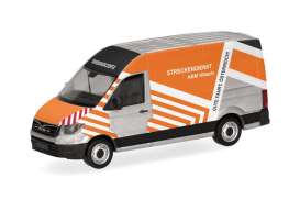 MAN  - TGE grey/orange/white - 1:87 - Herpa - H099165 - herpa099165 | Toms Modelautos