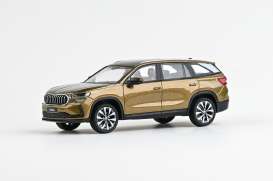 Skoda  - Kodiaq II 2023 gold metallic - 1:43 - Abrex - 143AB-045GAC - ab143AB-045GAC | Toms Modelautos