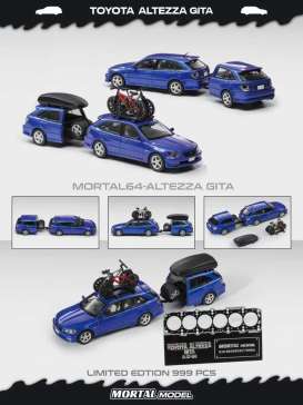 Toyota  - Altezza Gita  blue - 1:64 - Mortal Model - MT-001 - MT-001 | Toms Modelautos