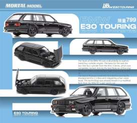 BMW  - E30 Wagon black - 1:64 - Mortal Model - MT-011 - MT-011 | Toms Modelautos