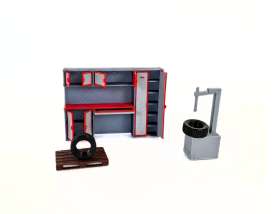 Tools  - Garage Interior Furniture  - 1:43 - Dioramatoys - DTJ4373 - DTJ4373 | Toms Modelautos