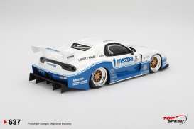 Mazda  - RX7 2025 white/blue - 1:18 - Top Speed - TS0637 - TS0637 | Toms Modelautos