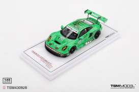 Porsche  - 911 (992) 2025 green - 1:43 - TrueScale - TSM430928 - TSM430928 | Toms Modelautos