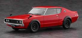 Nissan  - Skyline 2000GT-R (Kpgc110) red - 1:24 - Hasegawa - 20818 - has20818 | Toms Modelautos