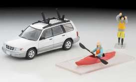 Subaru  - Forester Custom  white/silver - 1:64 - Tomica Limited Vintage - X334439 - TLV-N328b | Toms Modelautos