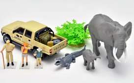 diorama Toyota - Safari 2 various - 1:64 - Tomica Limited Vintage - X330561 - TLV-Diocolle29a | Toms Modelautos