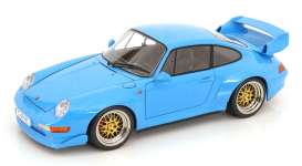 Porsche  - 911 (993) 1996 riviera blue   - 1:12 - KK - Scale - KKDC120283B - KKDC120283B | Toms Modelautos