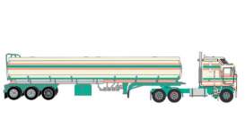 Kenworth  - k100 Aerodyne 1976 orange/cream/green - 1:64 - IXO America - U64TRTR009T - ixoU64TRTR009T | Toms Modelautos