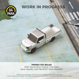 Toyota  - Hilux 2025 silver metallic - 1:64 - Para64 - 65701 - PB65701 | Toms Modelautos