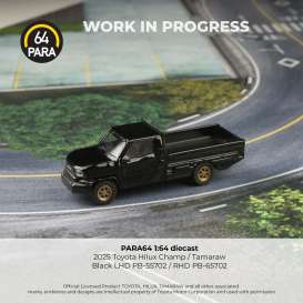 Toyota  - Hilux 2025 black - 1:64 - Para64 - 65702 - PB65702 | Toms Modelautos
