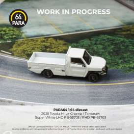 Toyota  - Hilux 2025 super white - 1:64 - Para64 - 55703 - PB55703 | Toms Modelautos