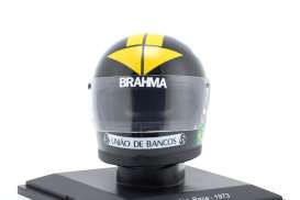 Helmet  - 1973 black/yellow - 1:5 - Magazine Models - HELFE69 - HELFE69 | Toms Modelautos