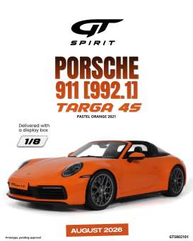 Porsche  - 911 2021 orange - 1:8 - GT Spirit - GTS802101 - GTS802101 | Toms Modelautos