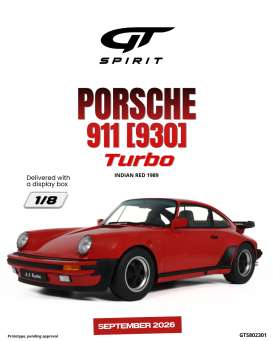 Porsche  - 911 1989 red - 1:8 - GT Spirit - GTS802301 - GTS802301 | Toms Modelautos