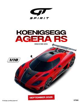Koenigsegg  - Agera RS 2016 red - 1:18 - GT Spirit - GT980 - GT980 | Toms Modelautos