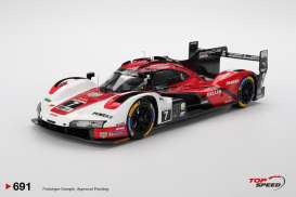 Porsche  - 963 2025 red/white/black - 1:18 - Top Speed - TS0691 - TS0691 | Toms Modelautos