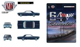 Chevrolet  - Impala 1964 blue - 1:64 - M2 Machines - 31500HS80 - M2-31500HS80 | Toms Modelautos