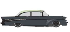 Chevrolet  - Bel Air 1957 grey/green - 1:64 - IXO America - IA64040 - ixoIA64040 | Toms Modelautos